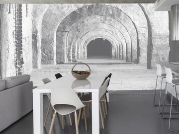 GUN - Washable trompe l'oeil nonwoven wallpaper _ creativespace by Creative Space