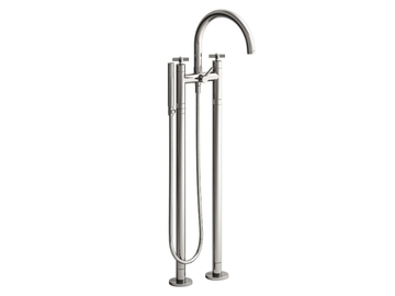 CROSS ROAD CRICR108 - Floor standing bathtub mixer with hand shower by CRISTINA Rubinetterie