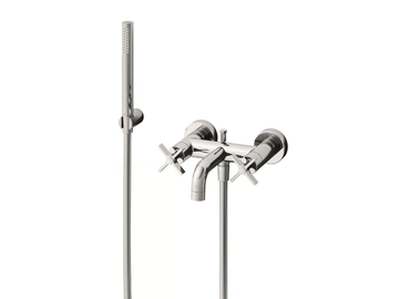 CROSS ROAD CRICR180 - Wall-mounted bathtub mixer with hand shower by CRISTINA Rubinetterie