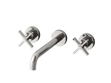 CROSS ROAD CRICR243 - Wall-mounted washbasin mixer with individual rosettes by CRISTINA Rubinetterie