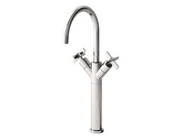CROSS ROAD CRICR248 - Countertop 1 hole washbasin mixer with automatic pop-up waste by CRISTINA Rubinetterie