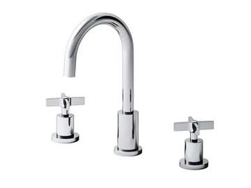 CROSS ROAD CRICR907 - Countertop 3 hole washbasin mixer without waste by CRISTINA Rubinetterie