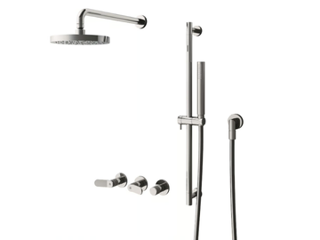 EAST SIDE CRIES161 - Wall-mounted shower panel with hand shower by CRISTINA Rubinetterie