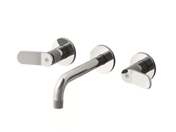 EAST SIDE CRIES242 - 3 hole wall-mounted washbasin mixer by CRISTINA Rubinetterie
