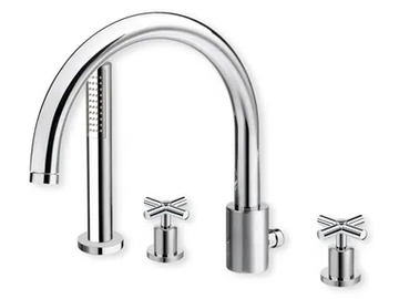 EXCLUSIVE CRIEV124 - Bathtub mixer with hand shower by CRISTINA Rubinetterie