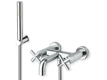 EXCLUSIVE CRIEV180 - Wall-mounted bathtub tap with hand shower by CRISTINA Rubinetterie