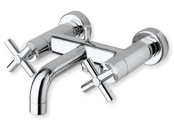 EXCLUSIVE CRIEV187 - Wall-mounted bathtub mixer with individual rosettes by CRISTINA Rubinetterie