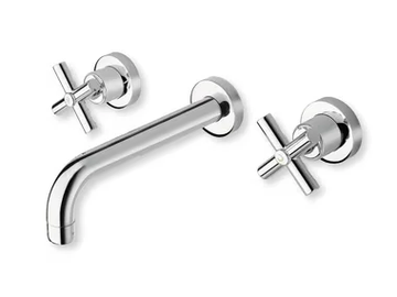 EXCLUSIVE CRIEV233 - 3 hole wall-mounted washbasin mixer by CRISTINA Rubinetterie