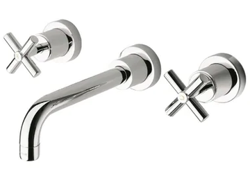 EXCLUSIVE CRIEV241 - 3 hole washbasin mixer with individual rosettes by CRISTINA Rubinetterie