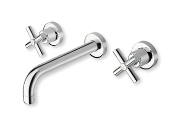 EXCLUSIVE CRIEV242 - 3 hole washbasin mixer with individual rosettes by CRISTINA Rubinetterie