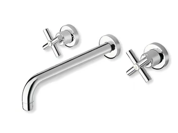 EXCLUSIVE CRIEV243 - 3 hole wall-mounted washbasin mixer by CRISTINA Rubinetterie