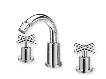 EXCLUSIVE CRIEV331 - Countertop bidet mixer with individual rosettes by CRISTINA Rubinetterie