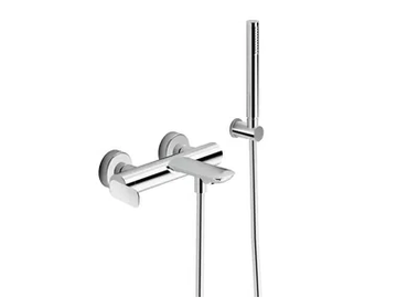 FOIL CRIFL100 - Wall-mounted bathtub mixer with hand shower by CRISTINA Rubinetterie