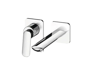 FOIL CRIFL257 - 2 hole wall-mounted single handle washbasin mixer by CRISTINA Rubinetterie