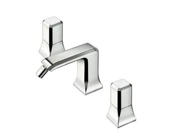 ITALY CRIIT307 - Countertop bidet mixer with individual rosettes by CRISTINA Rubinetterie