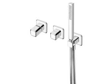 ITALY CRIIT603 - Single handle bathtub set with diverter with hand shower by CRISTINA Rubinetterie