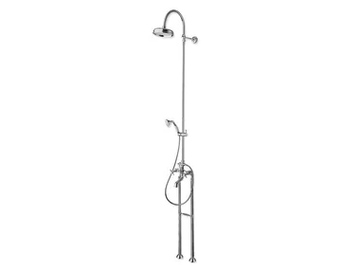 Londra CRILD103 - Dual-control floor standing 2-hole bathtub/shower column by CRISTINA Rubinetterie