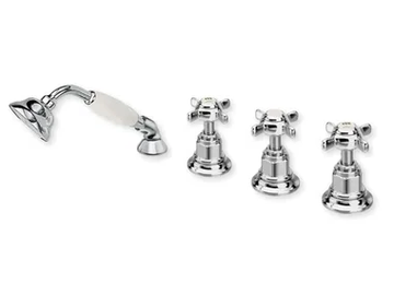 Londra CRILD122 - deck mounted bath mixer by CRISTINA Rubinetterie