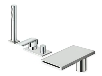PROFILO CRIPF181 - Single handle bathtub set with hand shower by CRISTINA Rubinetterie