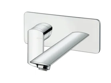PROFILO CRIPF258 - Wall-mounted single handle washbasin mixer with plate by CRISTINA Rubinetterie