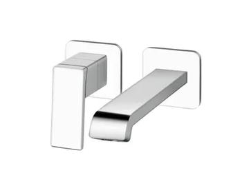 QUADRI S CRIQS257 - 2 hole wall-mounted single handle washbasin mixer by CRISTINA Rubinetterie