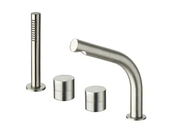SX CRISX124 - Deck mounted Recessed bathtub tap with hand shower by CRISTINA Rubinetterie