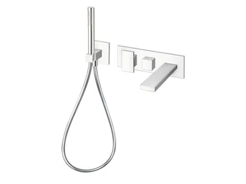 TABULA CRITA103 - Wall-mounted bathtub set with hand shower by CRISTINA Rubinetterie