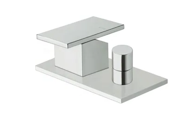 TABULA CRITA129 - Deck mounted single handle bathtub tap with diverter by CRISTINA Rubinetterie