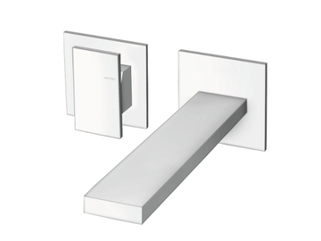 TABULA CRITA259 - 2 hole wall-mounted single handle washbasin mixer by CRISTINA Rubinetterie