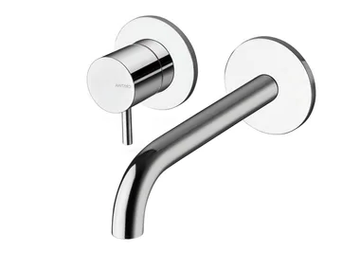 TRICOLORE VERDE CRITV257 - 2 hole wall-mounted washbasin mixer by CRISTINA Rubinetterie