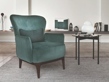 GINEVRA - Armchair with footstool by CTS SALOTTI