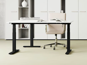 SMART - Rectangular height-adjustable office desk by CUF Milano