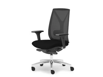 VELIA RETE - Swivel office chair with armrests by CUF Milano
