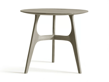CONVERO H-622 - Round solid wood high side table by Dale Italia