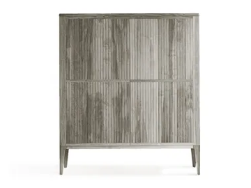 ELEVA A-624 - Walnut highboard with doors by Dale Italia