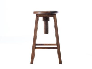 INVITO C-141 - Solid wood stool height-adjustable by Dale Italia