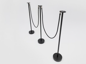 BINCAN - Painted metal crowd control barrier by Danese Milano