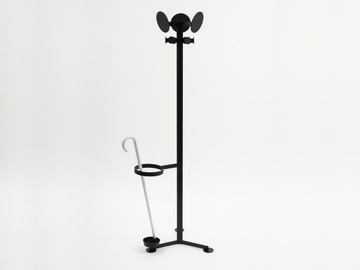 FAMILIA - Painted metal coat stand with umbrella stand by Danese Milano
