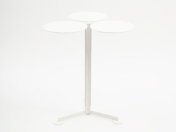 FAMILIA - Painted metal table with 3-star base by Danese Milano