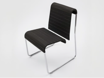 FARALLON - Sled base polypropylene and chromed metal chair by Danese Milano