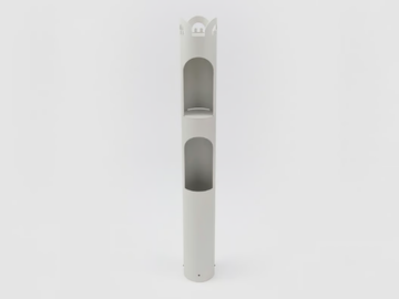 KERGUELEN - Powder coated aluminium and iron coat rack / umbrella stand by Danese Milano