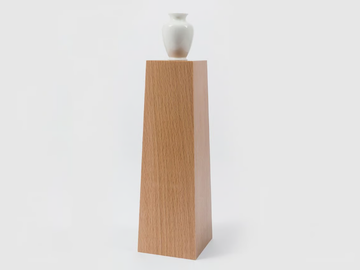 PEDESTAL VASE NO. 2 - Beech decorative object by Danese Milano