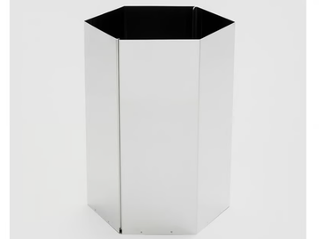 SICILIA - Stainless steel waste paper bin by Danese Milano