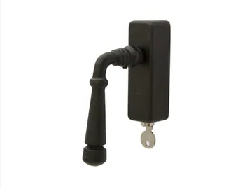 PH 1830 DKS - Iron window handle with lock by Dauby