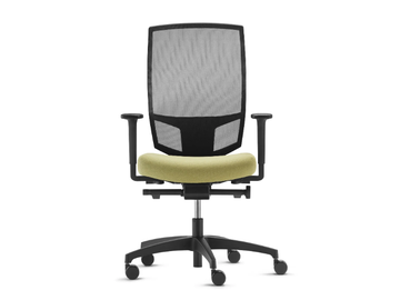 @JUST EVO AJ 5776 - Mesh swivel office chair with high mesh backrest by Dauphin