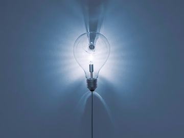 EDISON’S NIGHTMARE - Halogen glass and metal wall lamp by DAVIDE GROPPI