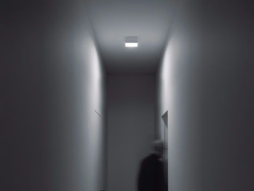 HAKO PL - Metal and glass ceiling lamp by DAVIDE GROPPI