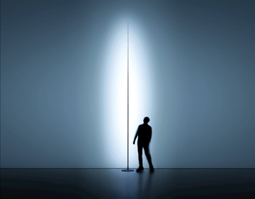 ORIGINE - LED glass-fibre and metal floor lamp by DAVIDE GROPPI