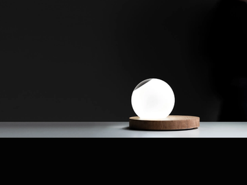 PIGRECO - LED wood and glass table lamp by DAVIDE GROPPI