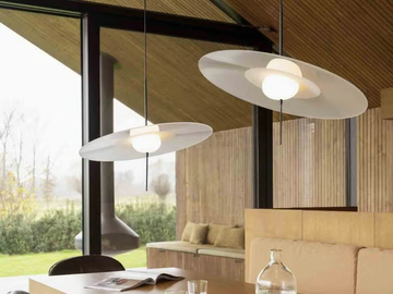 MONO - LED glass and aluminium pendant lamp by DCWéditions